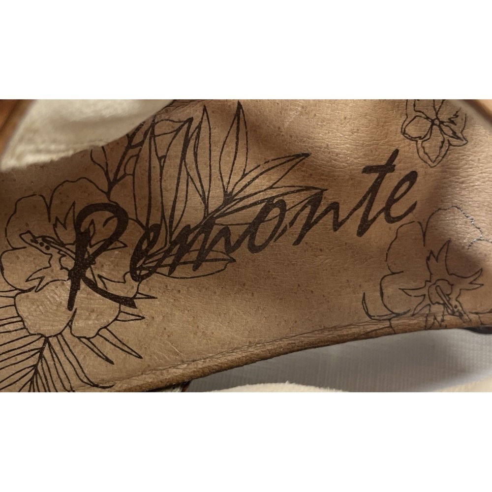 Remonte Womens 40/8.5 Gizella Leather Sandal Brown Slip On Shoes Comfort Summer - Picture 12 of 14